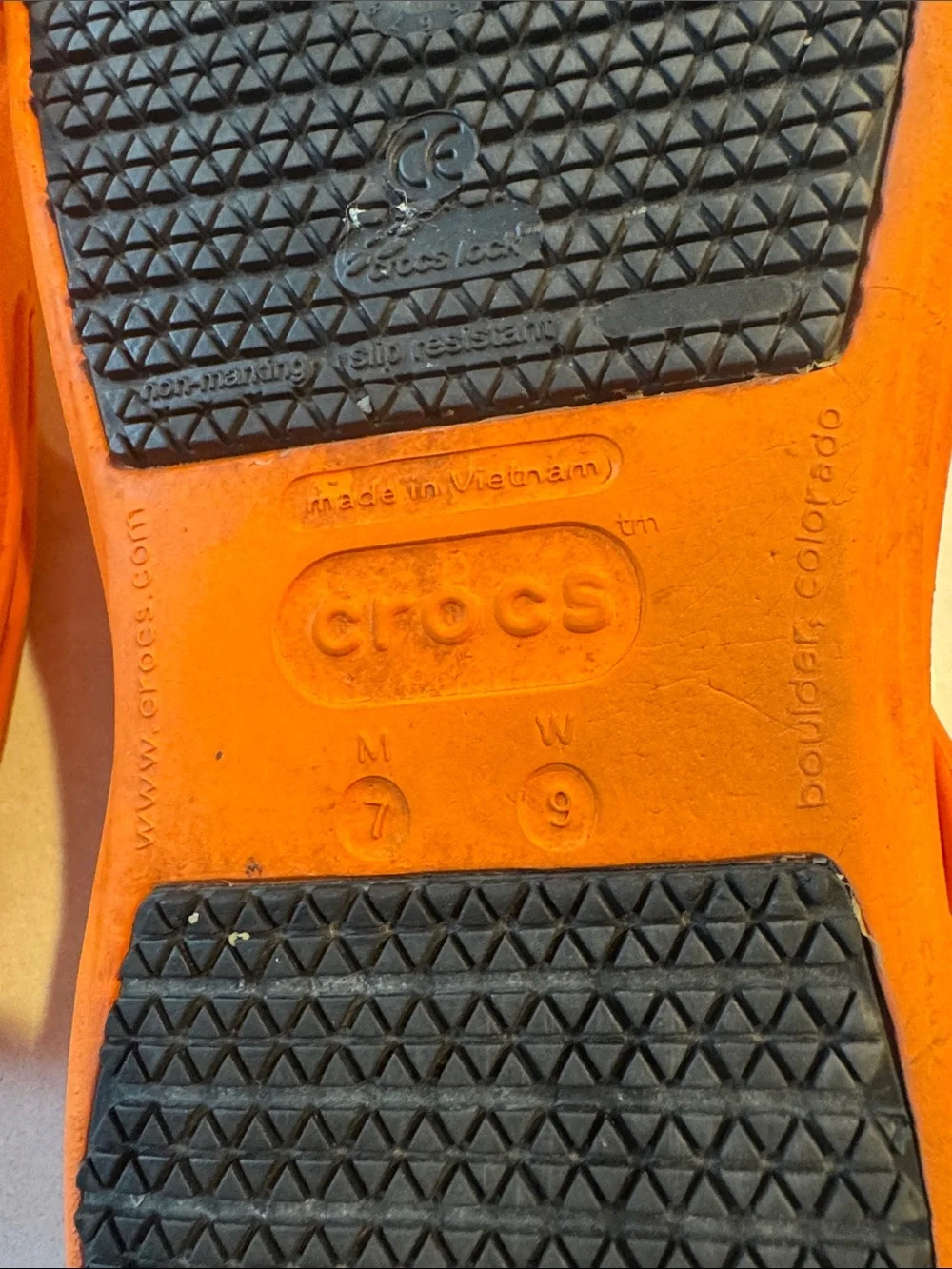 CROCS Mario Batali Men's Orange Classic Clog with Heel Strap women 9